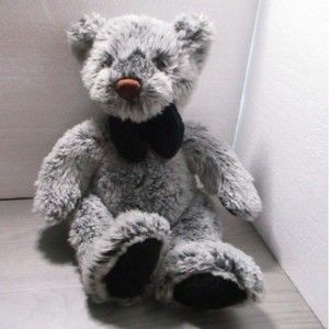 Kids of America Gray & Black Bear Plush Stuffed Animal Toy